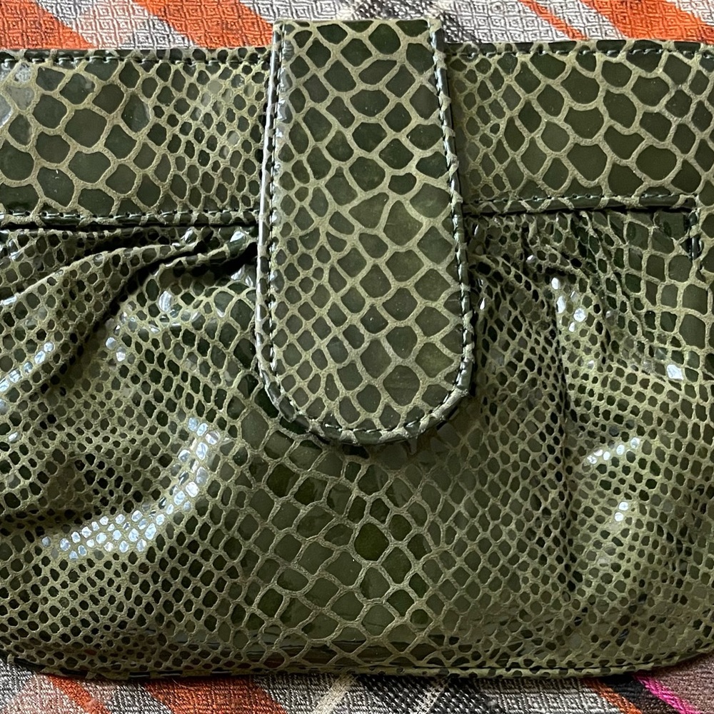 Leather Snakeskin Clutch Purse - Picture 4 of 6